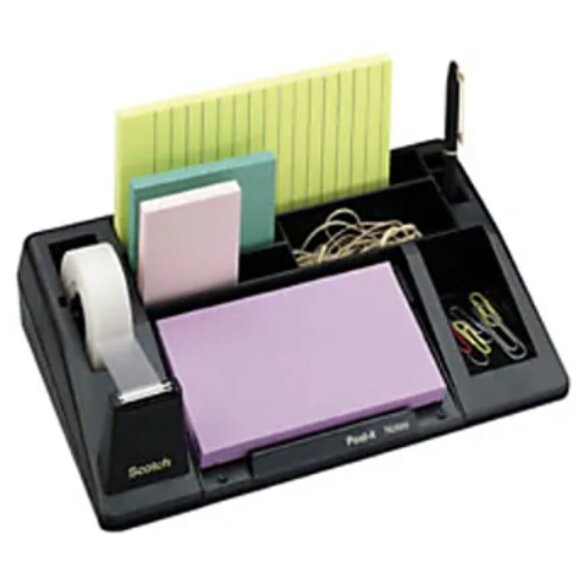 Scotch® C61 Tape And Desk Organizer, Color Beige - Picture 2 of 6
